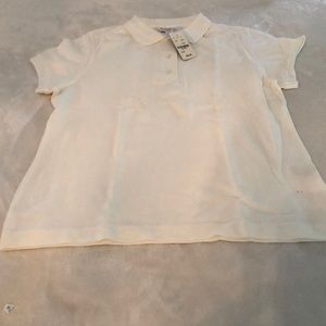 Girls Brooks Brothers White Polo Shirt size xl
